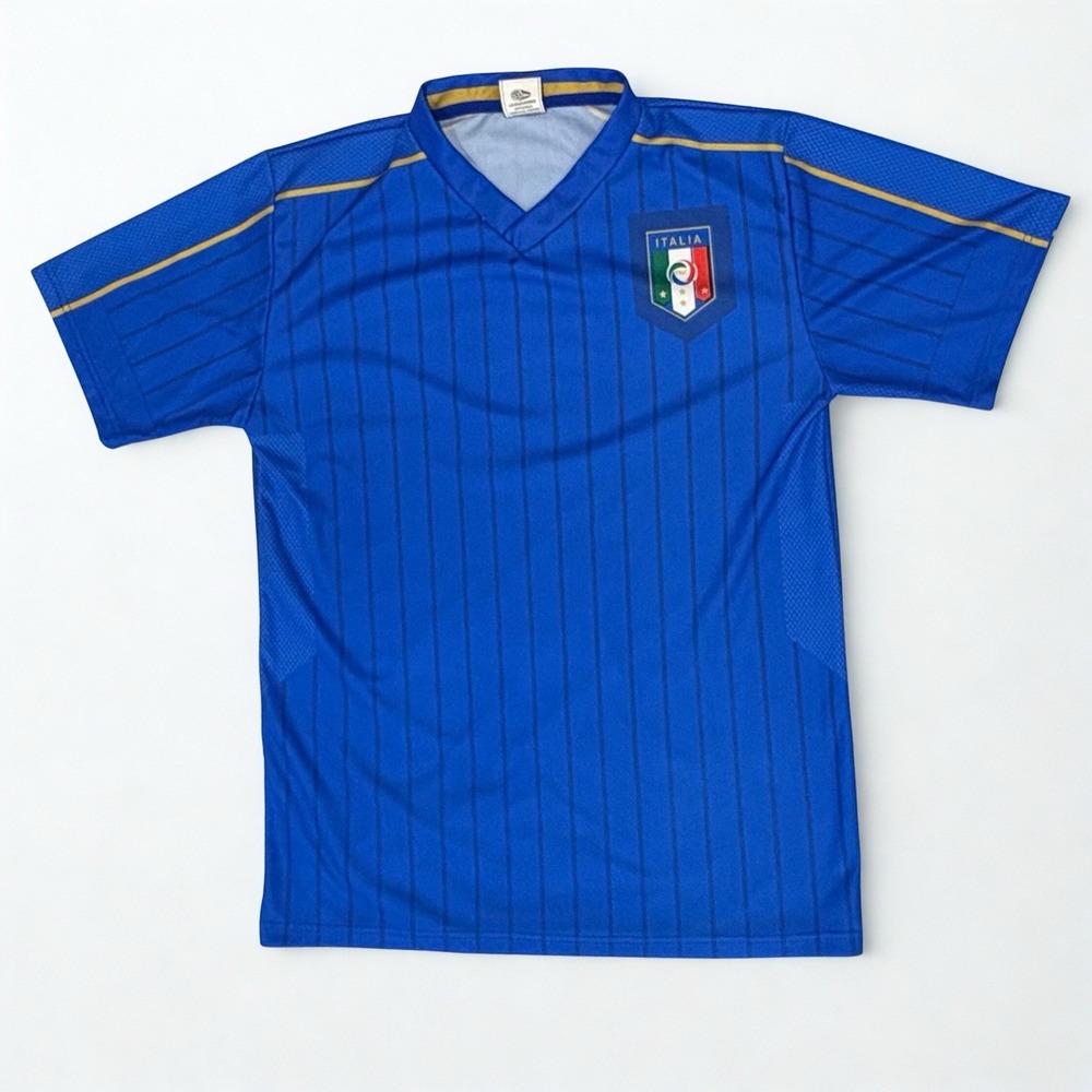 Italy FIGC Italia National Football Soccer Jersey Shirt Women's Size Small Blue